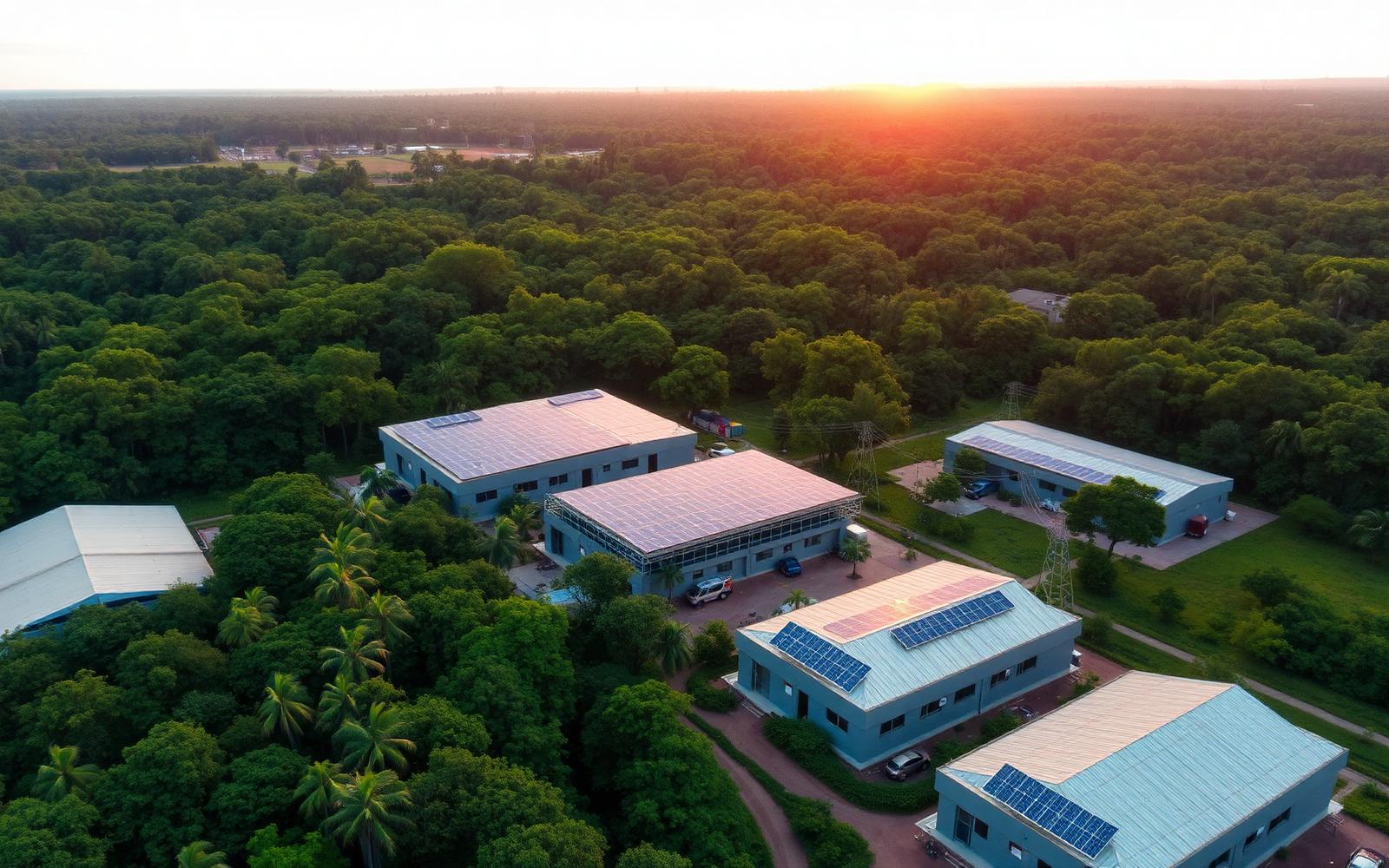 Aerial view of EhenGreen facility